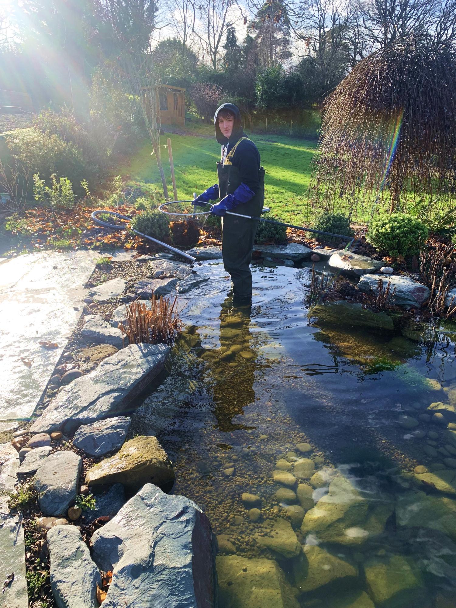 Video link attached of us on cleaning a medium sized-pond.  - Gallery -  Pristine Ponds